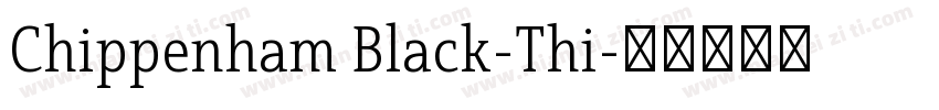 Chippenham Black-Thi字体转换